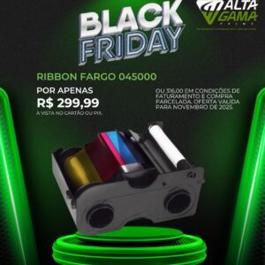 Ribbon HID Fargo 45000 YMCKO - 250 Impressões - R$299,99 à vista