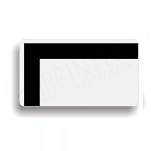 Cartão Branco PVC Composer com Tarja em L CR-80 0,76MM 0,86mm x 0,54mm