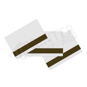 Cartão Branco PVC com Tarja Magnética Baixa Coercividade CR-80 0,76MM 0,86mm x 0,54mm