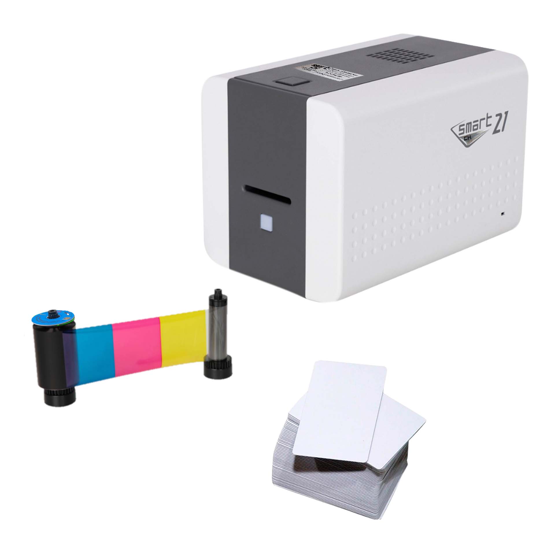 Impressora de Crachás Smart CH 21S - Combo suprimentos