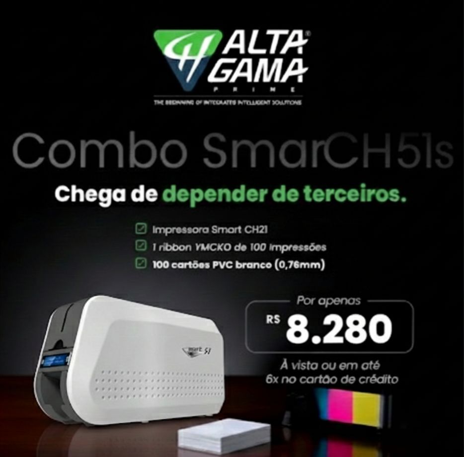 Impressora Smart CH 51S - Combo promocional